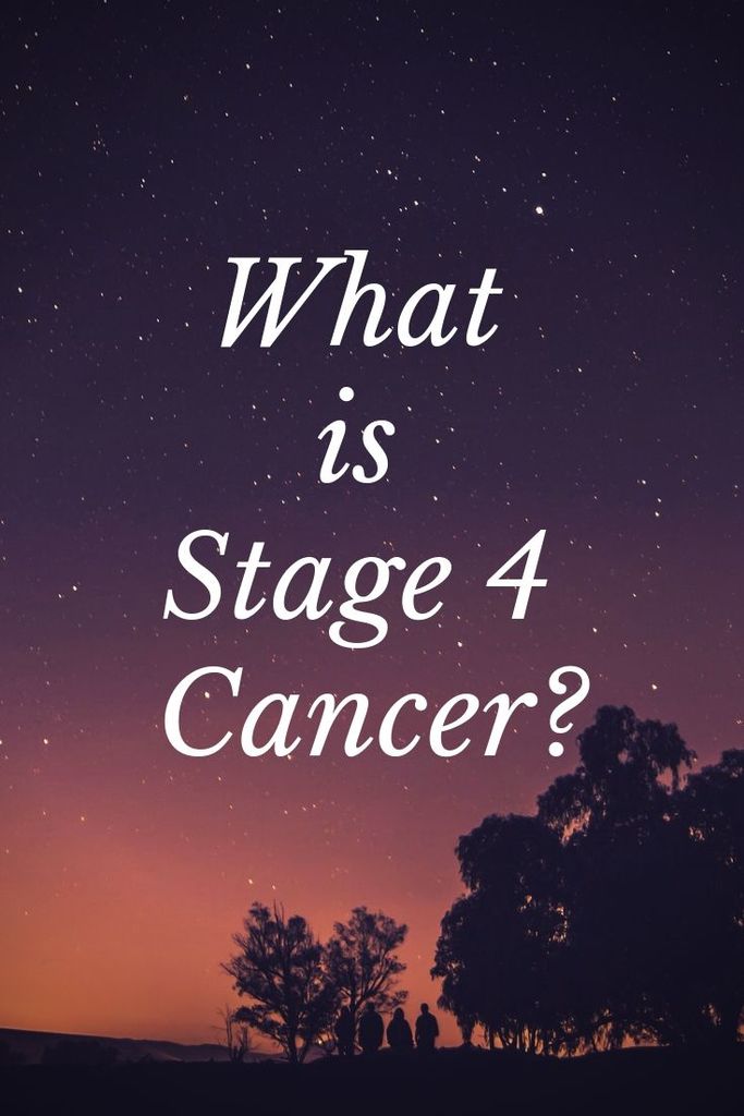 photo of late sunset with text "What is stage 4 cancer?"
