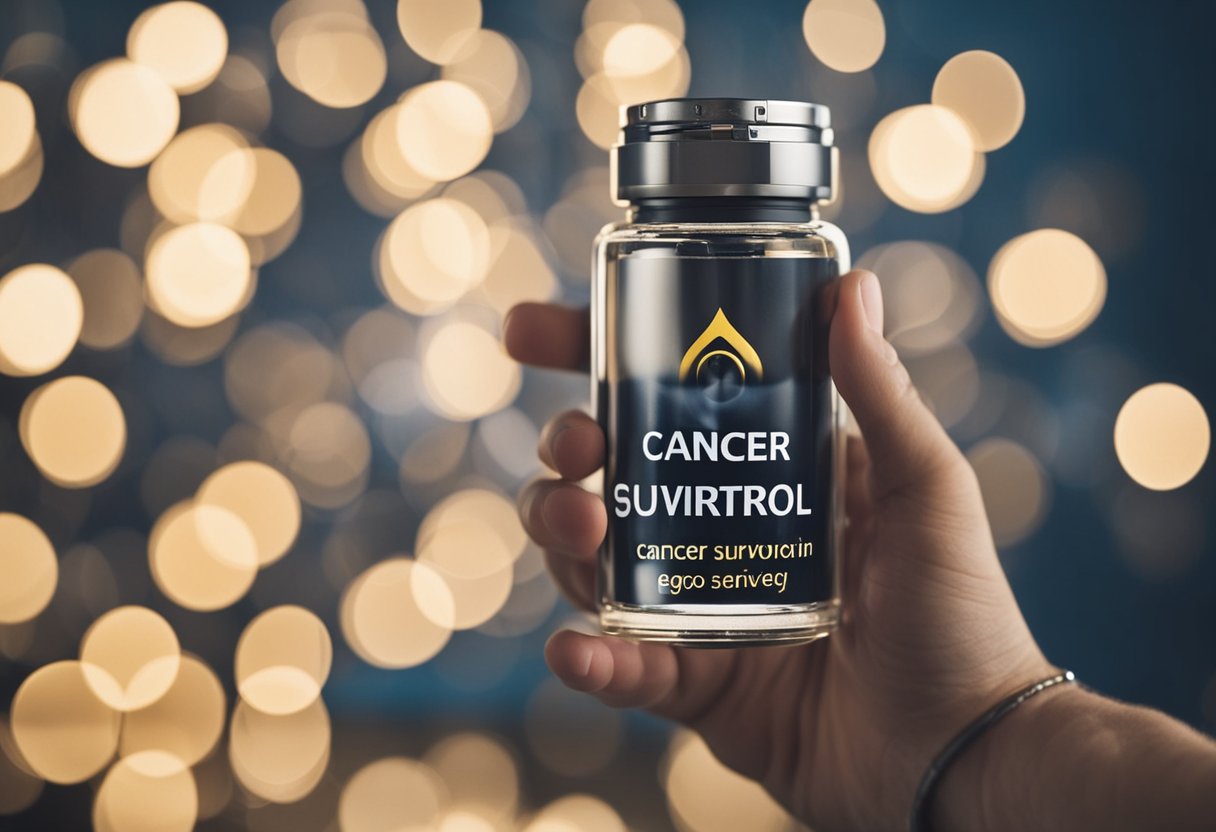 A digital interpretation of a supplement bottle mock up