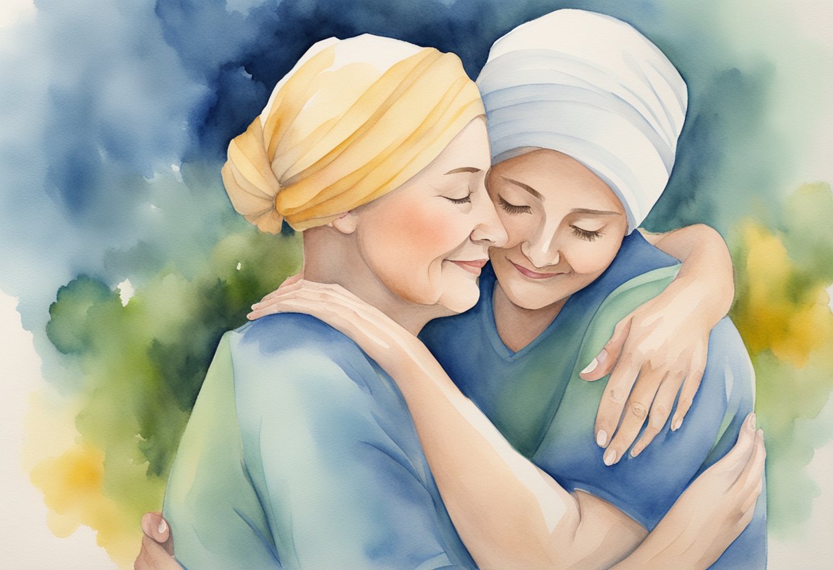 A digital watercolor of BFF's