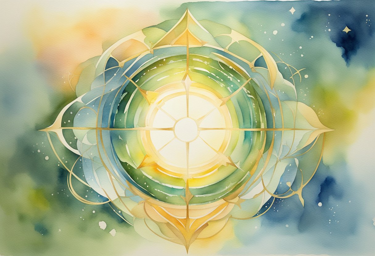 A digital watercolor of a star