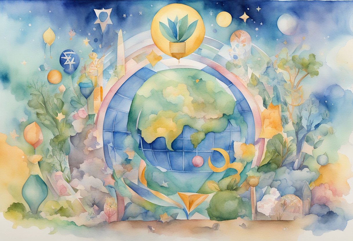 A cancer thriver celebrates while surrounded by funding symbols and political figures