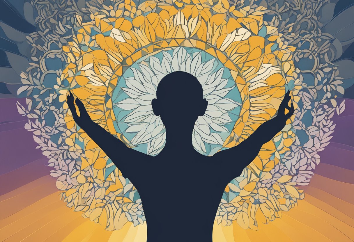 A person confidently communicates their cancer survivorship journey, radiating strength and resilience