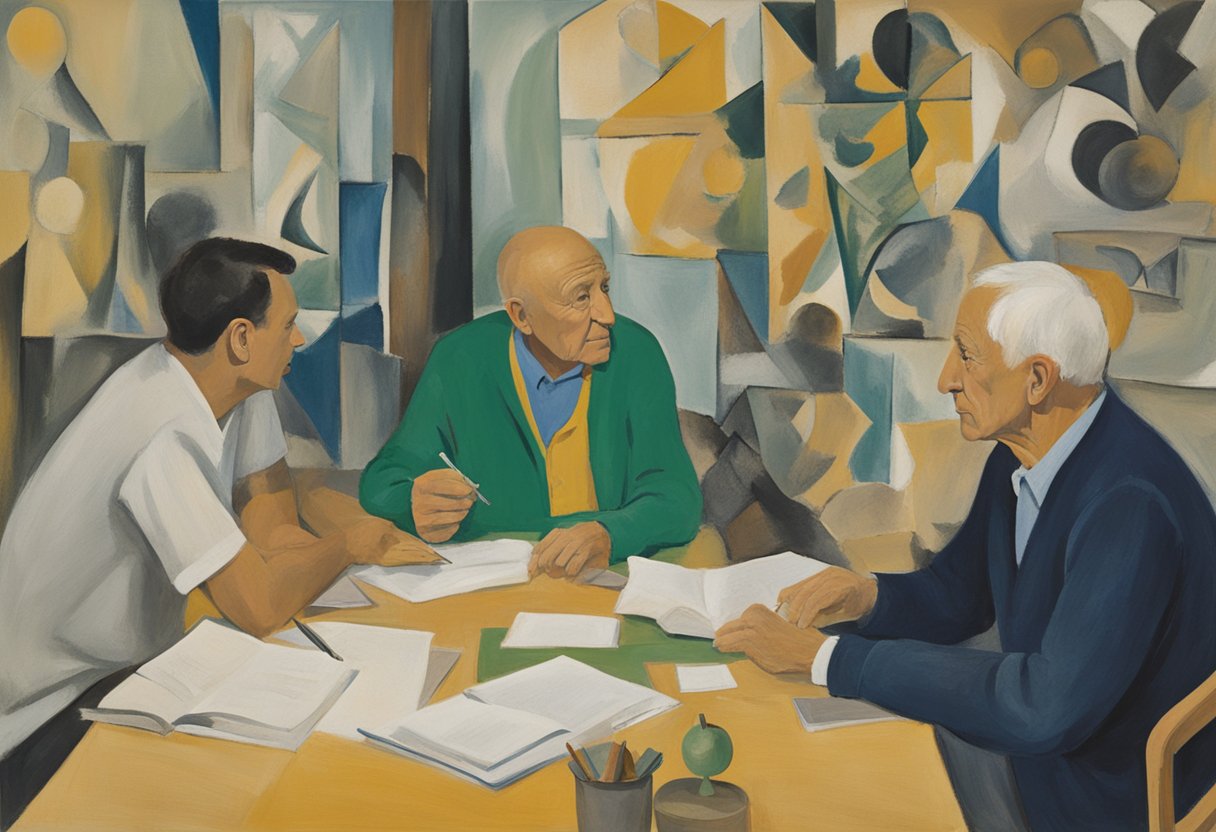 A group of cancer thrivers engage in mentoring sessions, sharing strategies and support