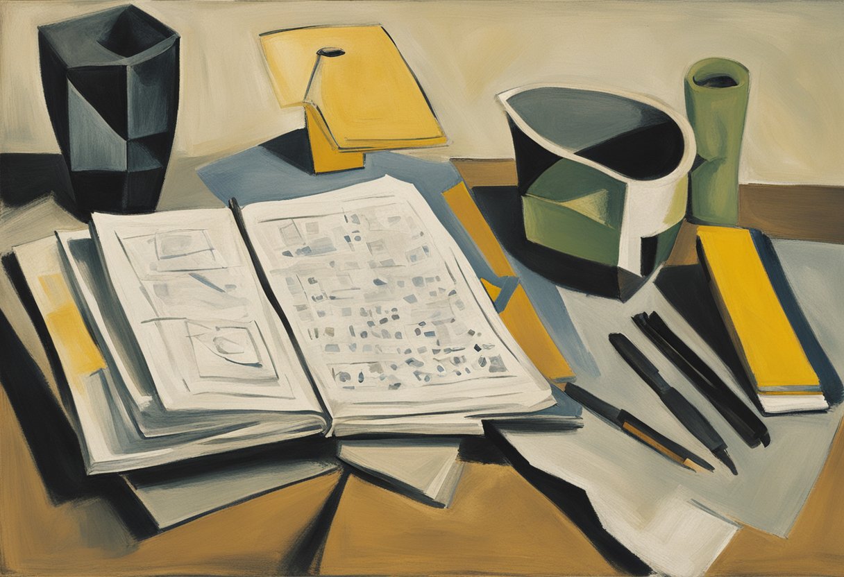 A desk with a timer set to 25 minutes, a checklist, and a journal for tracking tasks and breaks