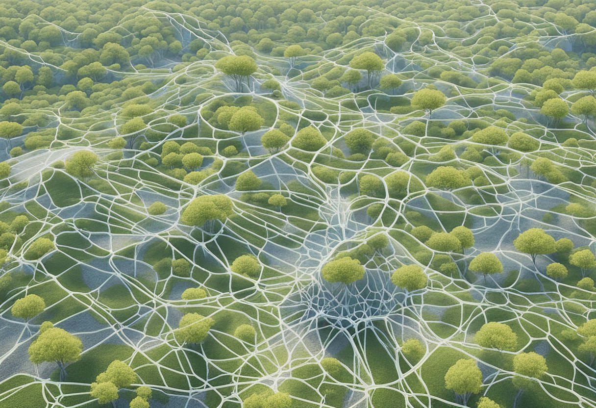 A network of interconnected support systems and care plans transforming the landscape of cancer survivorship