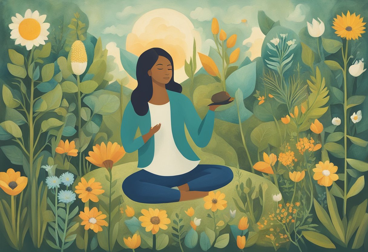 A person exploring gardening, painting, and yoga for healing