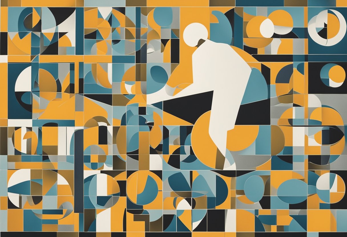 A man overcoming cancer, celebrating small victories each day. Symbolic imagery of progress and resilience