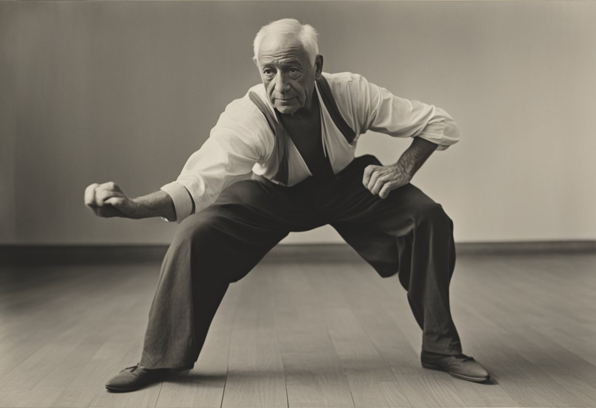 A male cancer warrior demonstrates stretching techniques, emphasizing the importance of exercise for cancer warriors