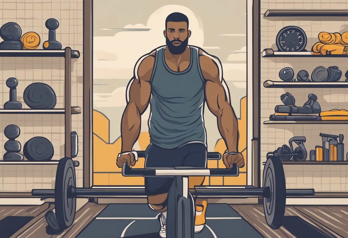 A man setting fitness goals, overcoming cancer