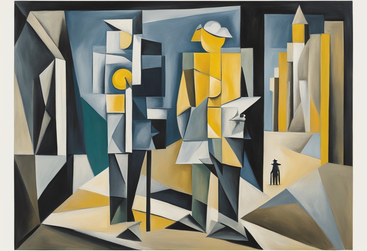 A figure standing at a crossroads, with one path leading towards a bright and hopeful future, and the other path representing the challenges and uncertainties of navigating life transitions after cancer survivorship