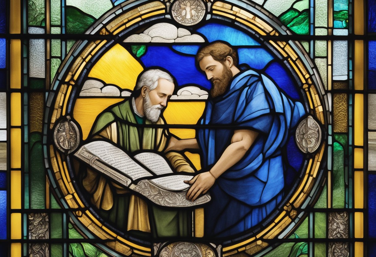 A man graciously accepts help with daily tasks, adjusting to life with cancer