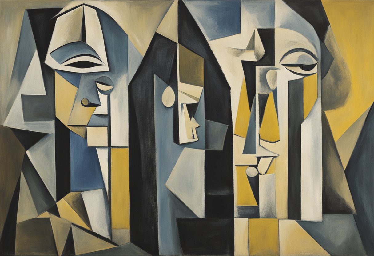 A figure stands tall, gazing into the distance with determination. A symbolic representation of resilience and strength in the face of adversity