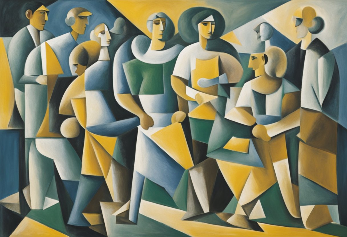 A figure engages in exercise, healthy eating, and mindfulness practices, surrounded by supportive friends and family. The scene exudes strength, determination, and hope in the face of male cancer