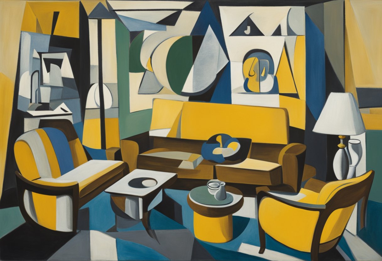 A modern living room with adjustable furniture and technology to support a male cancer warrior's daily activities