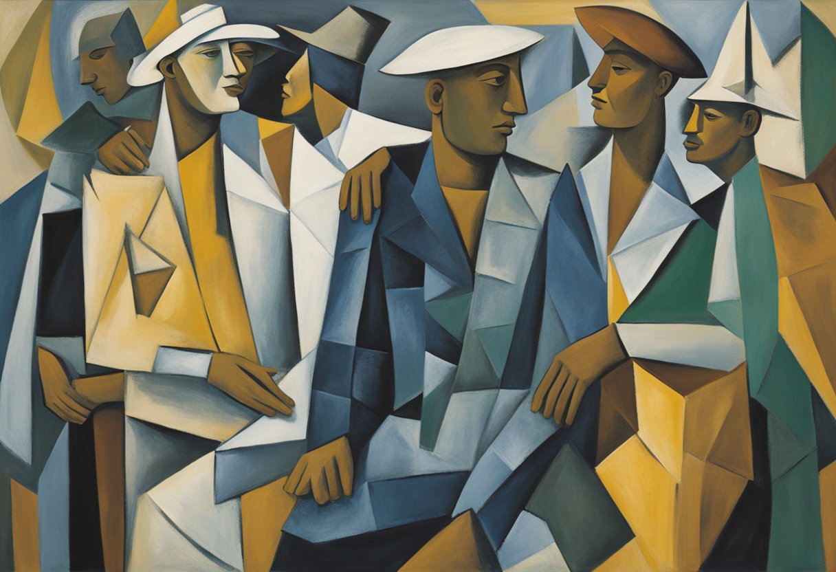 A diverse group gathers, embracing and supporting a male cancer warrior, symbolizing unity and strength in redefining personal identity