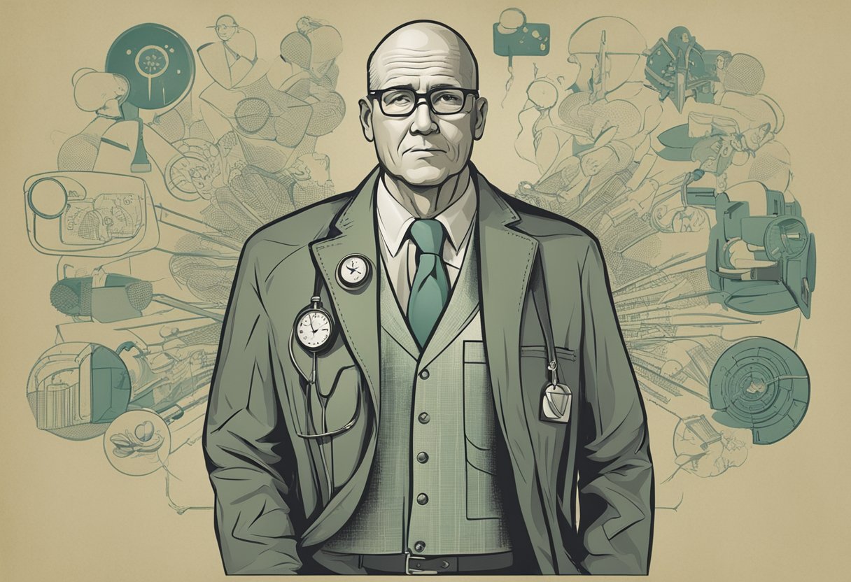 A man confidently communicates with healthcare providers, setting personal boundaries as a cancer warrior