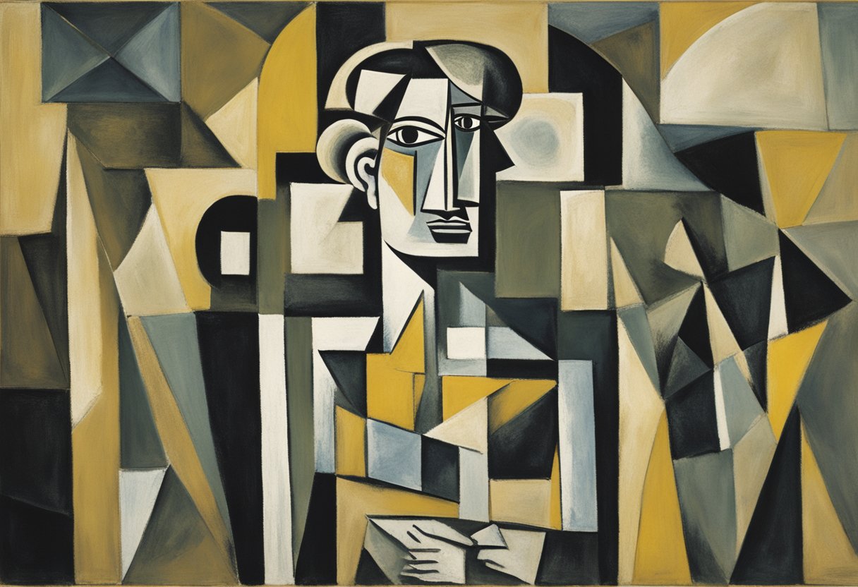 A figure standing tall, symbolizing strength and resilience. A path forward, with obstacles overcome. A sense of determination and progress