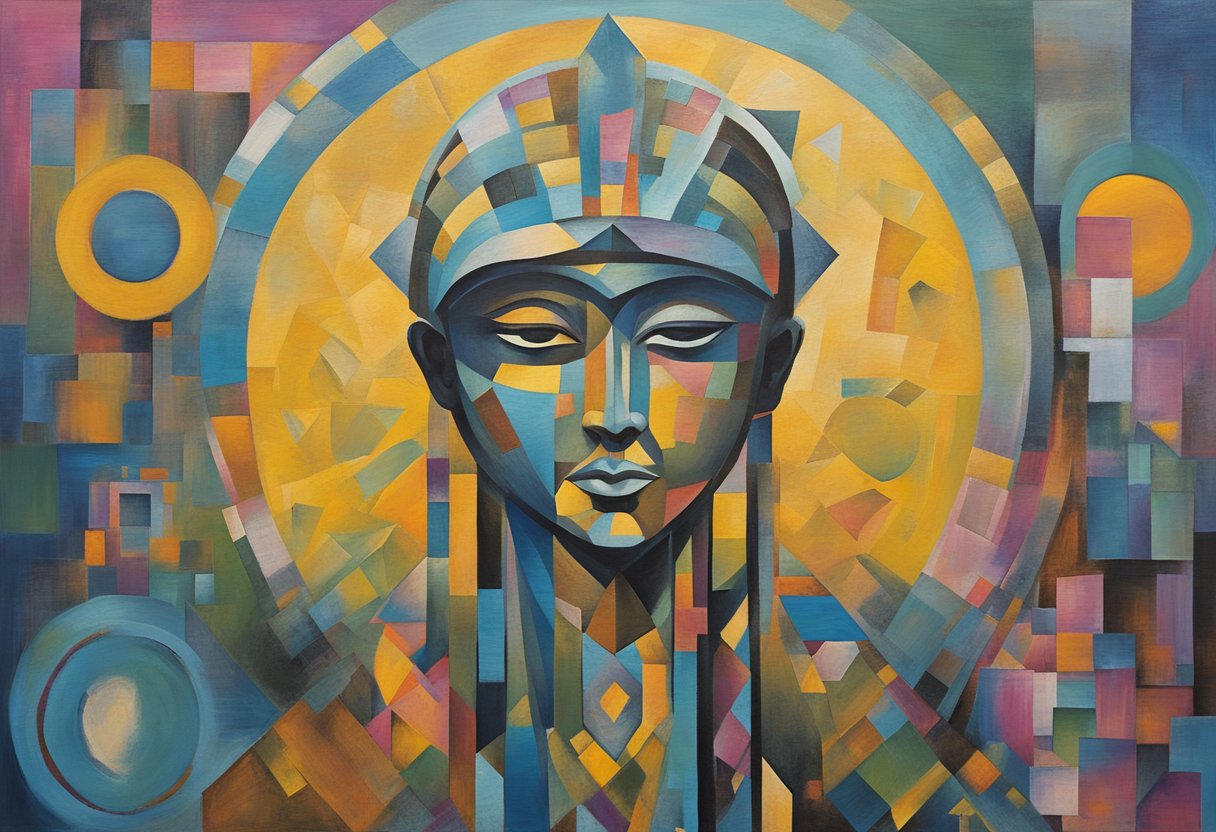 A figure stands tall, surrounded by symbols of strength and resilience. A legacy is being built, a warrior against cancer