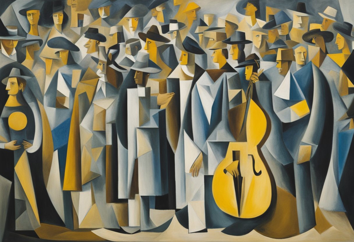 A figure stands confidently on a stage, surrounded by a diverse audience. The atmosphere is charged with energy as the debate on redefining identity and male cancer thrivers unfolds