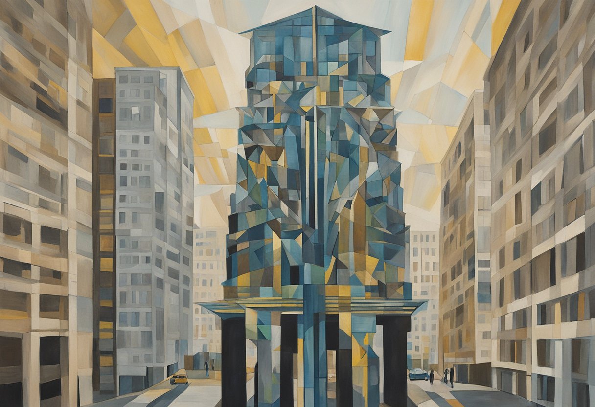 A towering building with "Empowering Through Education" displayed prominently. A figure in armor, representing a Cancer Warrior, stands proudly in front