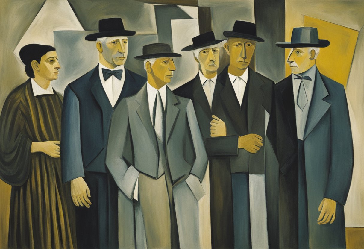 A man stands confidently, surrounded by supportive friends and family. They engage in open and empathetic communication, creating a positive and uplifting atmosphere