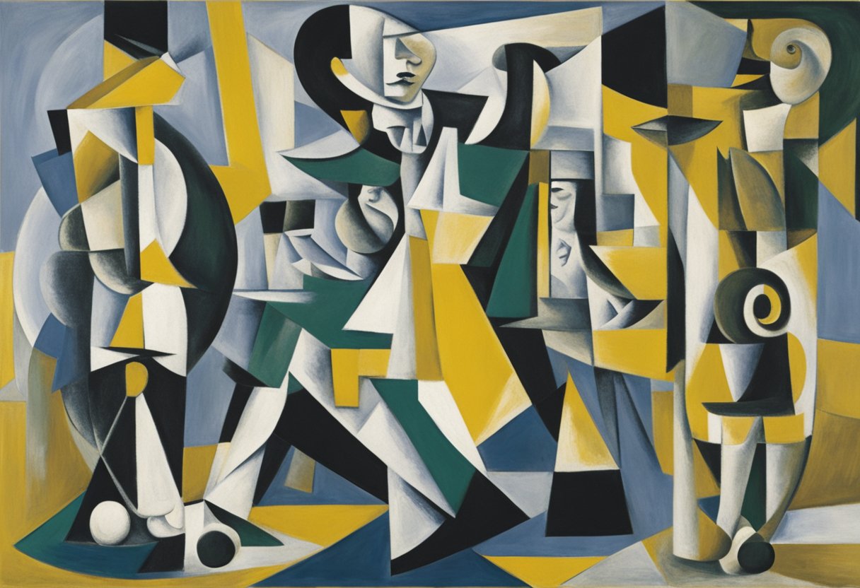 A male figure performing resistance training exercises amidst cancer awareness symbols and ribbons